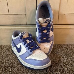 Kids Nike Lavender and White Athletic Shoes size 5Y